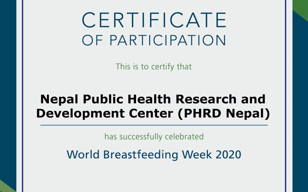 World Breastfeeding Week Celebration -2020